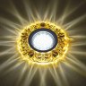 Встраиваемый светильник с LED подсветкой Fametto Luciole Dls-L136 Gu5.3 Glassy/Yellow (UL-00003863)