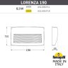 Светильник для подсветки лестниц накладной Fumagalli Lorenza 190 AS2.000.000.WXK1L
