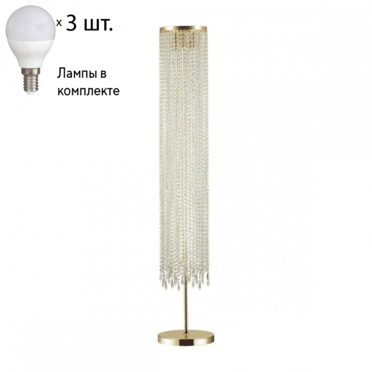 Торшер Odeon Chokka с лампочками 5028/3F+Lamps E14 P45