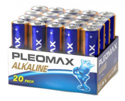 Набор из 20 шт, Батарейки Pleomax LR6-20 bulk Alkaline (20/480/69120) (Б0059833)