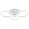 Светодиодная диммируемая люстра с ПДУ Profit Light 8024/2+2 WHT 93W+7W RGB