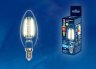 Филаментная светодиодная лампа E14 6W 3000K (теплый) Sky Uniel LED-C35-6W-WW-E14-CL PLS02WH (UL-00000199)