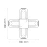 Коннектор X-образный Lightstar Barra 502146
