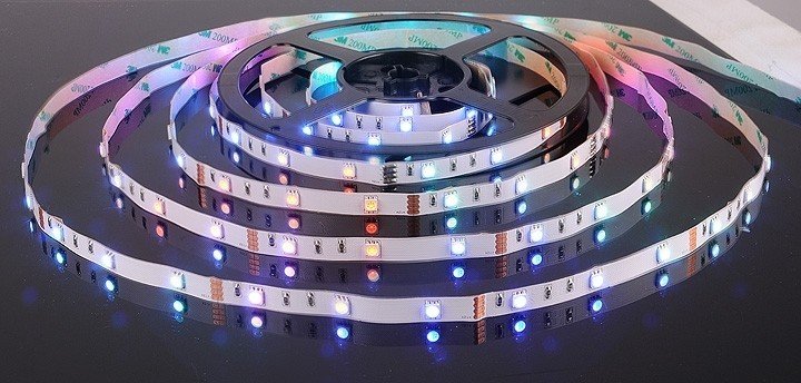 5м. Светодиодная лента RGB цвета 5050, 7,2W, 12V, 30LED/m IP20 Elektrostandard (a027833)