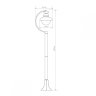 Talli F брауни (GL 3002F) Уличный фонарный столб Elektrostandard (a038484)