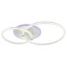 Светодиодная диммируемая люстра с ПДУ Profit Light 8024/2 WHT 69W+7W RGB