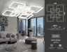Потолочная диммируемая люстра с пультом ДУ Ambrella light Original FA4423