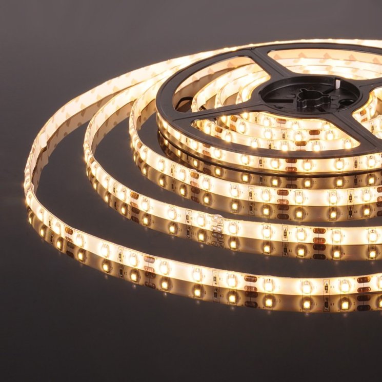 5м. Светодиодная лента теплого цвета 3300К 2835, 4,8W, 24V, 60LED/m, IP65 Elektrostandard (a052956)