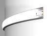 Алюминиевый профиль накладной гибкий 18*4 для светодиодной ленты до 15мм Ambrella light ILLUMINATION Alum GP1600AL