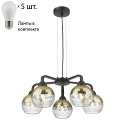 Подвесная люстра с лампочками Velante 238-023-05+Lamps E27 P45
