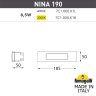 Светильник для подсветки лестниц встраиваемый Fumagalli NINA 190 7C1.000.000.LYK1L