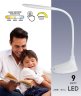 Настольная лампа ЭРА NLED-452-9W-BK
