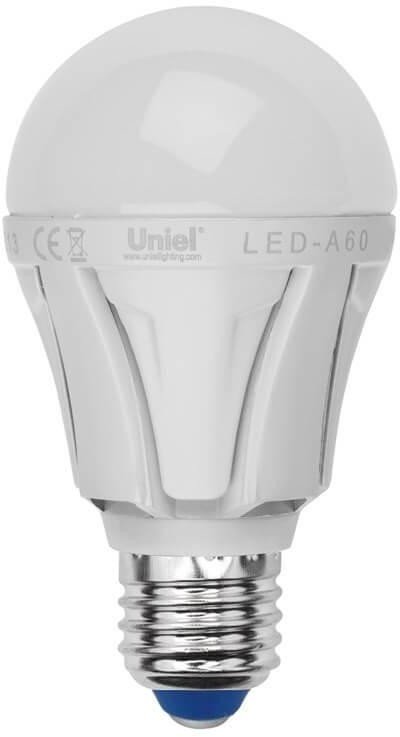 Лампа светодиодная (UL-00001527) Uniel E27 12W 4000K матовая LED-A60 12W/NW/E27/FR PLP01WH