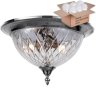 Потолочный светильник Crystal Lux с лампочками Nuovo PL3 Chrome+Lamps E14 P45