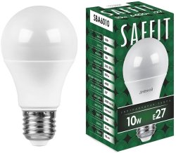 Лампа светодиодная SAFFIT SBA6010 Шар E27 10W 6400K 55006