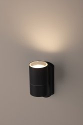 Уличный настенный светильник ЭРА Design WL27 BK