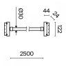 Трековый LED светильник 50W 4000К для магнитного шинопровода Maytoni Technicall Tau TR101-2-50W4K-B