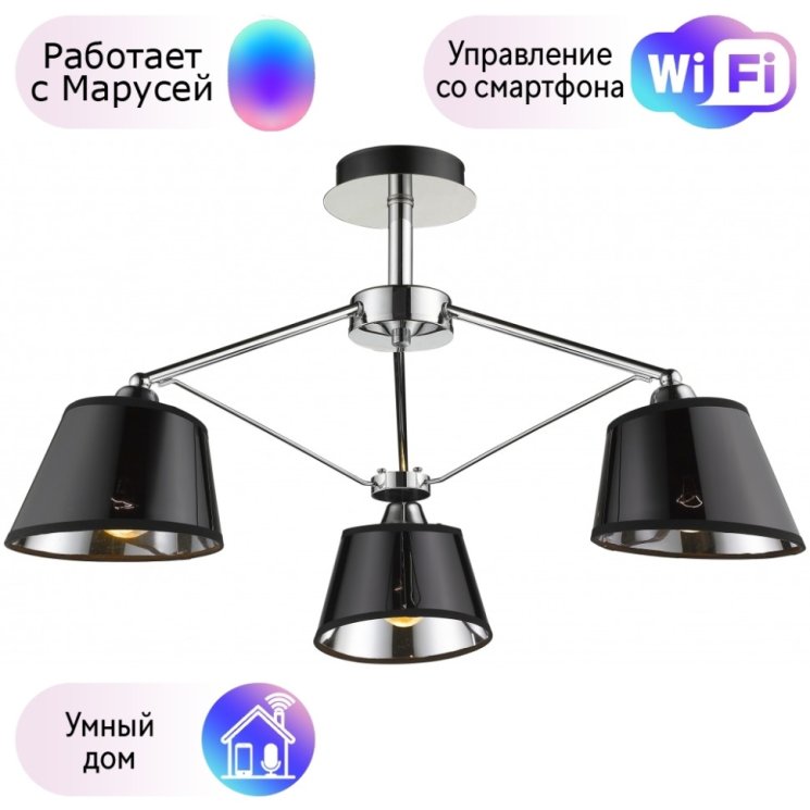 Потолочная люстра Velante с поддержкой Маруся 296-107-03-М
