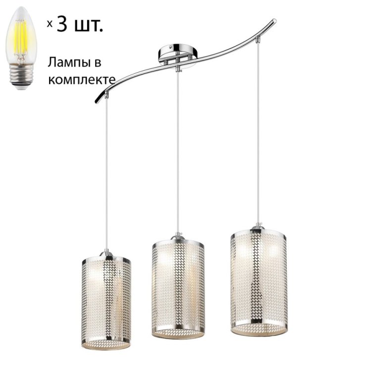 Подвесной светильник с лампочками Velante 227-106-03+Lamps E27 Свеча