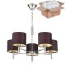 Подвесная люстра с лампочками Velante 291-123-05+Lamps E27 P45
