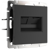 Розетка двойная Ethernet RJ-45 (черный матовый) Werkel W1182208