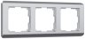 Рамка на 3 поста (серебряный) Werkel W0032106