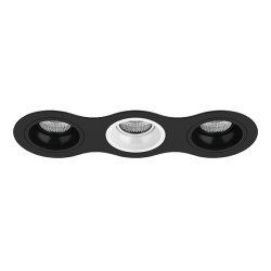 D637070607 Встраиваемый точечный светильник Domino Round Lightstar (комплект из 214637+214607+214606+214607)