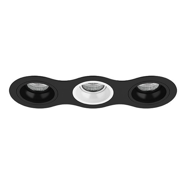 D637070607 Встраиваемый точечный светильник Domino Round Lightstar (комплект из 214637+214607+214606+214607)