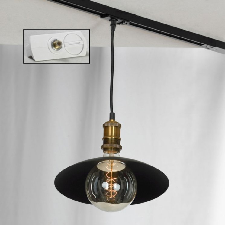 Однофазный светильник на подвесе для трека Baldwin Lussole Loft LSP-9670-TAW