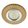 Встраиваемый светильник с LED подсветкой Fametto Luciole DLS-L144 Gu5.3 Glassy/Gold (UL-00003888)