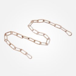 Цепь Eurosvet 1 м белый с золотом 10302