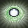 Встраиваемый светильник с LED подсветкой Fametto Luciole DLS-L137 Gu5.3 Glassy/Green (UL-00003867)