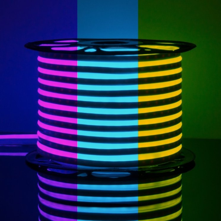 50м. Комплект неоновой ленты RGB 5050, 12W, 220V, 80LED/m, IP67 Elektrostandard (a045405)