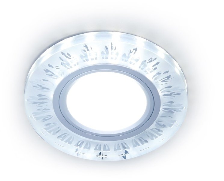 Встраиваемый светильник с LED подсветкой Ambrella light Compo spot S216 CL/FR