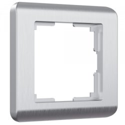 Рамка на 1 пост (серебряный) Werkel W0012106