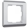 Рамка на 1 пост (серебряный) Werkel W0012106
