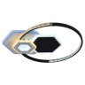 Светодиодная диммируемая люстра с ПДУ Profit Light 8295 WHT+BLK 98W+8W RGB