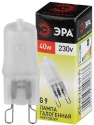 Галогенная лампа G9 40W 3000К (теплый) Эра G9-JCD-40-230V-FR (C0027368)