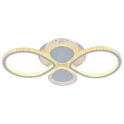 Светодиодная диммируемая люстра с ПДУ Profit Light 5891/2+2 WHT 124W+6,5W RGB