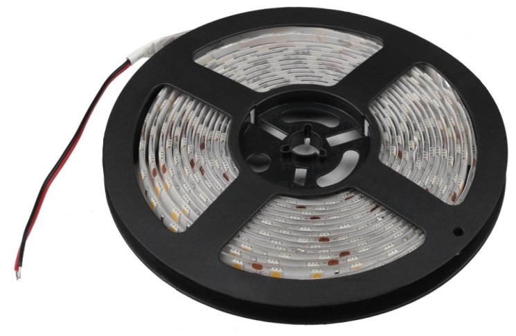 5м. Светодиодная влагозащищенная лента ЭРА 14,4W/m 60LED/m 5050SMD белый 5M LS5050-14,4-60-24-65-4000К-5m Б0043117