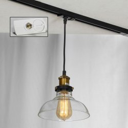 Однофазный светильник на подвесе для трека Glen cove Lussole Loft LSP-9606-TAW