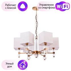 Подвесная люстра Arte Lamp North с поддержкой Алиса A5896LM-6PB-A