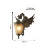 Уличный настенный светильник с лампочкой  Favourite Dragon 1717-1W+Lamps А60