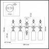 Люстра на штанге с лампочками Odeon Light Bizet 4855/5C+Lamps E14 P45