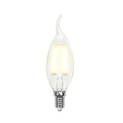 Филаментная светодиодная лампа E14 7,5W 3000K (теплый) Uniel LED-CW35-7.5W-WW-E14-CL GLA01TR (UL-00003248)