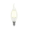 Филаментная светодиодная лампа E14 7,5W 3000K (теплый) Uniel LED-CW35-7.5W-WW-E14-CL GLA01TR (UL-00003248)