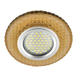 Встраиваемый светильник с LED подсветкой Fametto Luciole DLS-L135 GU5.3 GLASSY-GOLD (UL-00003861)