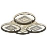 Светодиодная диммируемая люстра с ПДУ Profit Light 8053/4 WHT+BLK 224W