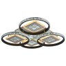 Светодиодная диммируемая люстра с ПДУ Profit Light 8053/4 WHT+BLK 224W