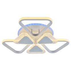 Светодиодная диммируемая люстра с ПДУ Profit Light 5890/3+3A WHT 108W+6,5W RGB